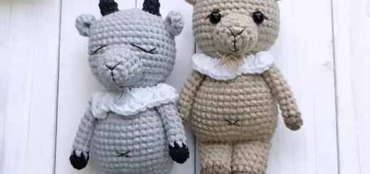 Вязаный козленок схема амигуруми